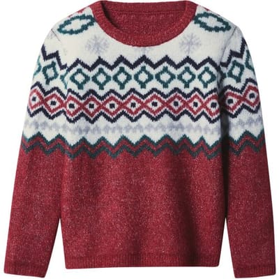 lupilu Gebreide kinder kersttrui (Rood, 98/104)