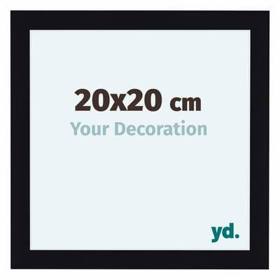 Your Decoration - Fotolijst 20x20 cm - MDF - Zwart Hoogglans - Como