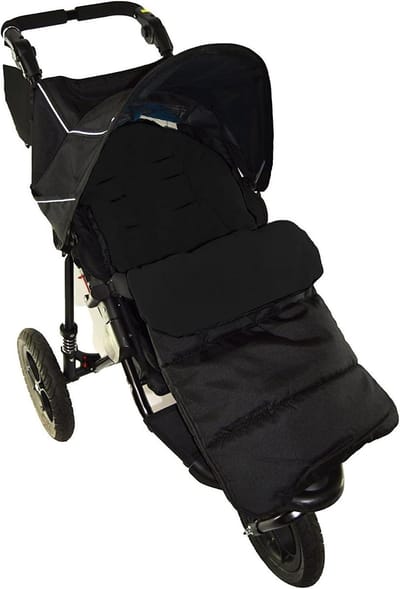 Voetenzak Kinderwagen - Buggyslaapzak - Warm en Droog - Waterafstotend - 90 cm - Zwart