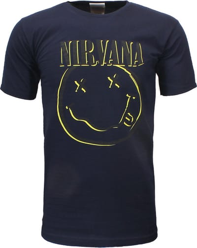 Nirvana Happy Smiley Kids T-Shirt - Officiële Merchandise - 104