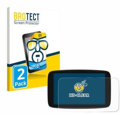 BROTECT - Screenprotector voor TomTom Go Navigator 7 (2e generatie) - Folie Beschermfolie transparant 2 Stuks