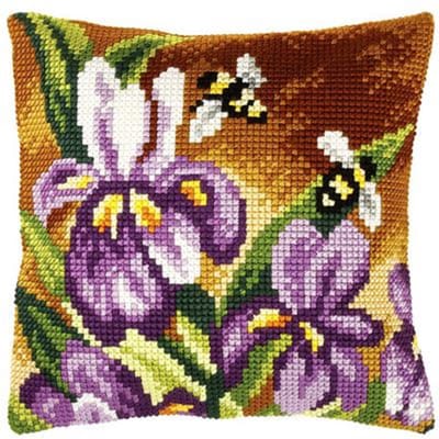 Kruissteekkussen Voorbedrukt Orchidea Nr    9382