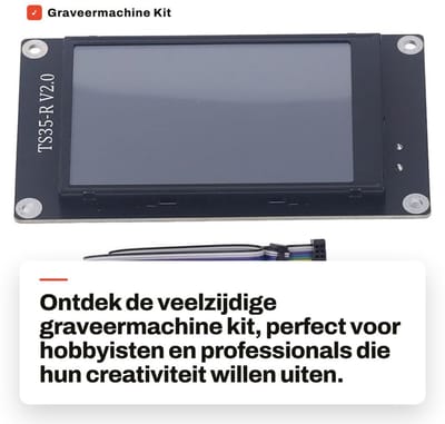 Dailygoods- Graveermachine Kit - 3,5 Inch Touchscreen - Universele Graveermachine - Microprocessor Cortex-M4 - Gcode Ondersteuning - Uitbreidbare Module - Graveerset
