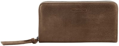 FREDsBRUDER Leren portemonnee My Old Friend Ziparound Wallet Toffee bruine
