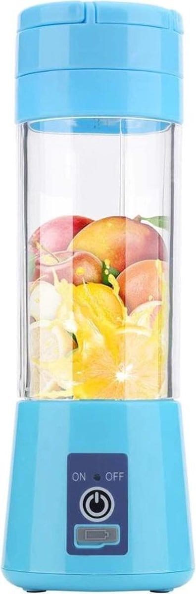 DrPhone V7 - Draagbare Blender - Mixer / Shaker – 2000 mAh Accu - 380ml - Blauw
