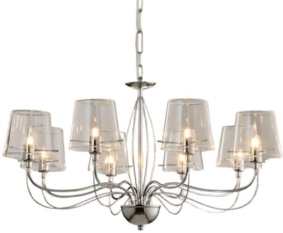 Kosilum - Matane - Lamp - Doorzichtig - Metaal en glas