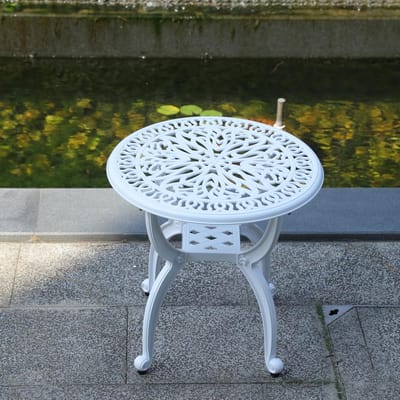 Aluminium Bijzettafel voor Buiten en Binnen - Weerbestendig en Onderhoudsvriendelijk