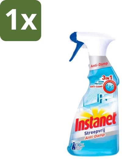 Instanet - Schoonmaakspray - Anti-Damp - Streepvrij - 3in1 - 500 ml - 1 stuk