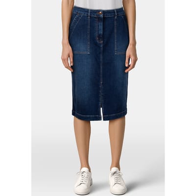 River Woods Jeans Skirt Front Slit Denim Größe: 38 | Midiröcke Outlet | Damen | Blau