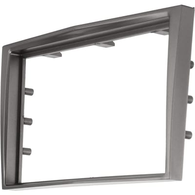 2Din Centrale Bediening Audio Paneel Navigatie Frame Geschikt voor Opel Vectra Astra Zafira 2006 En Omhoog Zilver Grijs zilvergrijze kleur