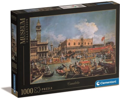 Clementoni - Puzzel - 1000 Stukjes - Canaletto Museum Collectie - De Terugkeer van de Bucentaur bij de Molo op Hemelvaart - Puzzel Voor Volwassenen