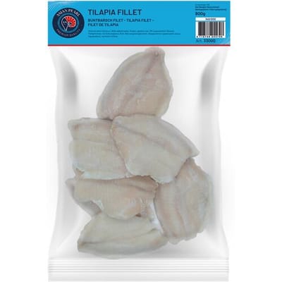 Asian Pearl Tilapia Filet Diepvries 800 g - Verse Smaak uit de Diepvries voor Gemakkelijke Maaltijden