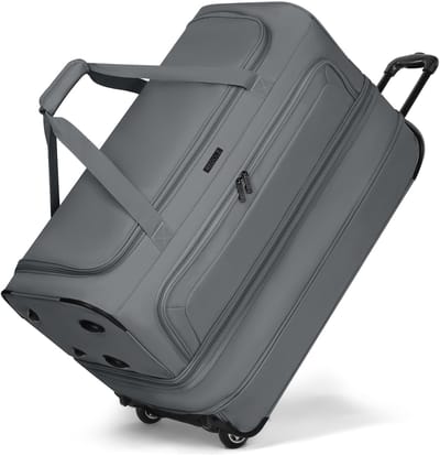 REDOLZ Reistas Trolley Duffle Essentials Wheeled Duffle Exp. Grey Grijs 70cm
