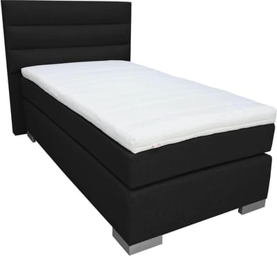 Slaaploods.nl Romance - Boxspring inclusief matras - 80x200 cm - Zwart