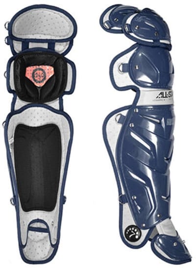 All Star LG30WPRO Leg Guards Adult | 16,5¨ Inch Kleur Navy voor Sport Honkbal/Softball