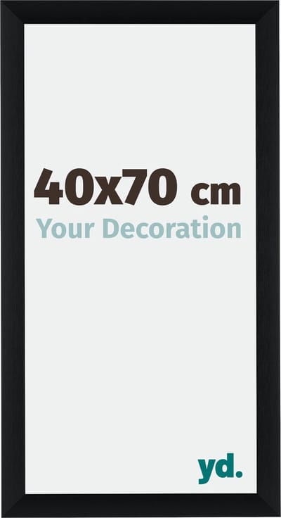 Your Decoration - Fotolijst 40x70 cm - Aluminium - Zwart Geborsteld - Tucson