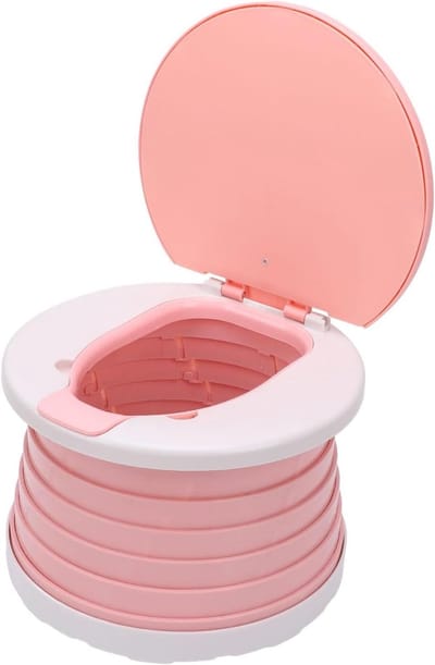Kinderpotje - Reistoilet - Zindelijkheidstraining - Opvouwbaar ontwerp - 25 x 25 x 6 cm - Wit