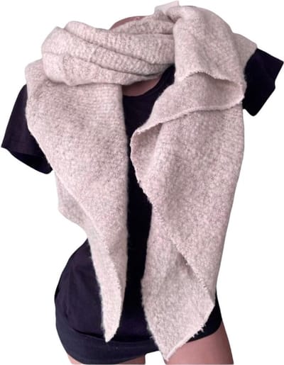 Lange Warme Sjaal - Omslagdoek - Roze - 195 x 55 cm (86298#)