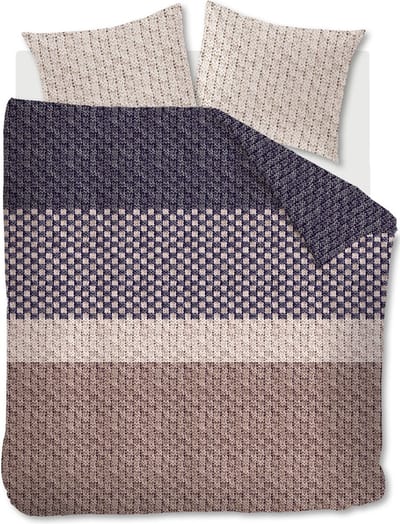 Beddinghouse Maelis Dekbedovertrek - Flanel - Lits-jumeaux - 240x200/220 cm - Antraciet