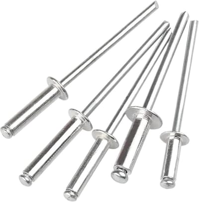 Popnagels Aluminium - Blindklinknagels Ronde Kop - Veilige Bevestiging - Gladde Braamvrije Afwerking - M32x50mm 20 Stuks - Aluminiumkleurig