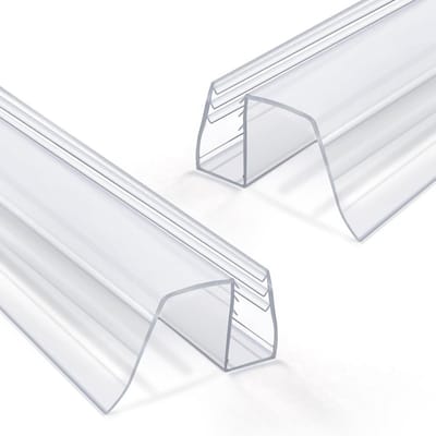 2x Universele Afdichtstrip voor Douchedeur Glas - Transparant PVC voor 8-10mm Glazen Wand
