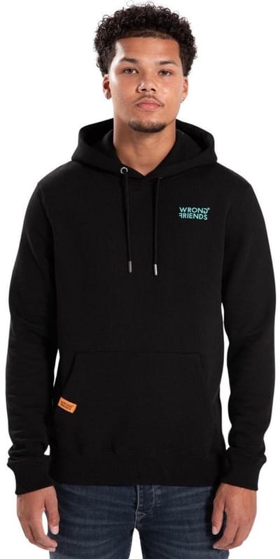 Wrong Friends Bellevue Hoodie – Trui – Oversized Fit – Heren - Zwart