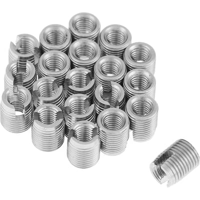 20 stuks roestvrijstalen SUS303 zelftappende sleufschroefdraadinzetstuk M3 x 6 mm