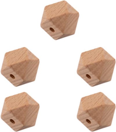 Durable Houten Hexagonkralen 5 stuks 10mm