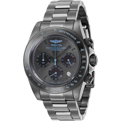 Invicta Speedway  27772 Heren Horloge - Quartz Uurwerk - Roestvrij Staal met grijze Wijzerplaat - 39mm