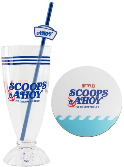 Stranger Things Milkshake Glass Set Scoops Ahoy