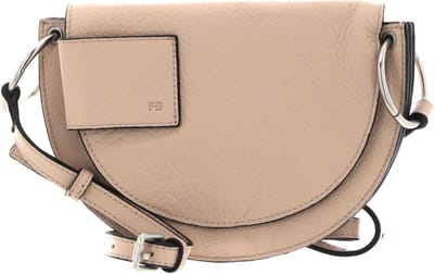 FREDsBRUDER Leren Schoudertas Olivia Saddle Bag Cream Beige