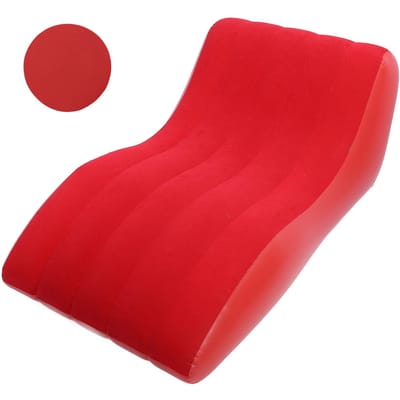 Opblaasbare ligstoel van PVC, comfortabel draagbaar slaapbed voor kamperen, picknicken en wandelen thuis
