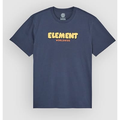 Element Fluff T-shirt Met Korte Mouwen Blauw L Man