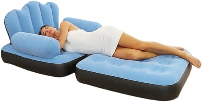 Opblaasbare Bank - Opvouwbare Fauteuil - Ontspannen en Slapen - 5-in-1 Functie - 198 cm Lengte - Niet gespecificeerd