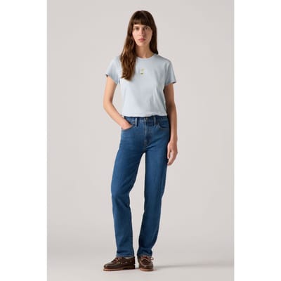 Levi's 724™ High Rise Straight Jeans Maat: W27L30 | Straight Jeans Outlet | Dames | Blauw