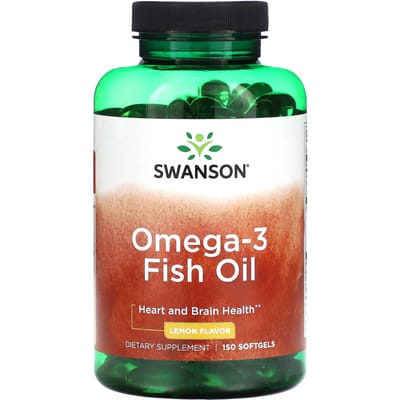 Omega-3 Visolie, Citroensmaak, 150 Softgels