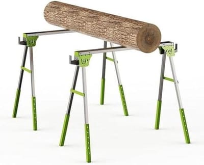Werk Trestles - Zagen Ondersteuning - Klus Werk - A-vormig Stabiliteit - 1200 kg Capaciteit - Geel Blauw Groen