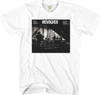 The Beatles - Revolver Studio Heren T-shirt - M - Wit