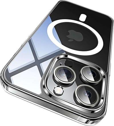 Lisen - MagSafe Telefoonhoes - Transparant Silicoon - iPhone 15 Pro Max