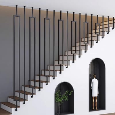 Trap Balusters - Metalen Spindels - Trap Renovatie - Industrieel Design - Mat Zwart