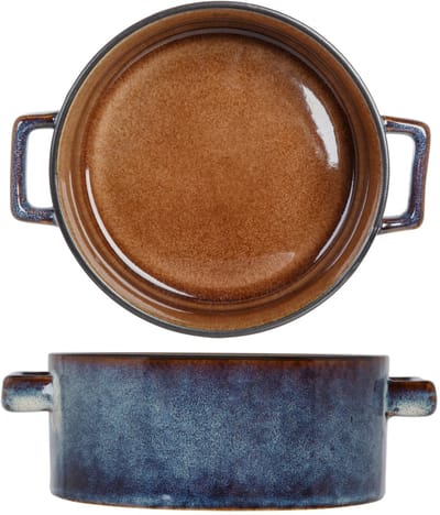 Cosy & Trendy Kom Quintana Amber - 4 Stuks 450 ml Ø 13 cm - Porselein - Vaatwasserbestendig