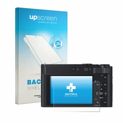 upscreen - Screenprotector voor Panasonic Lumix DC-TZ300 - Folie Beschermfolie transparant antibacterieel