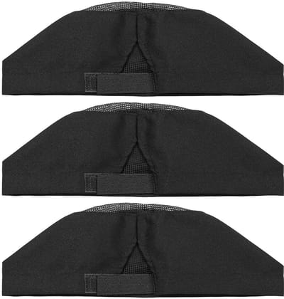 Dailygoods- Koksmuts Professionele Verstelbare - 3 Stuks - Ademend Mesh - Platte Bovenkant - Keukenaccessoire - Voorkomt Haarolie - Keukenhoed