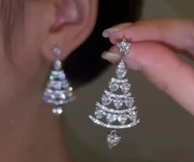 Akyol - Kerst oorbellen – ijsster oorbellen – kerst - oorbellen kerst -ijssteroorbellen - kerst accessoires – kerst – kerstmis – Christmas - kerstboom oorbellen - oud en nieuw – kerst accessoire – kerst – feestdagen