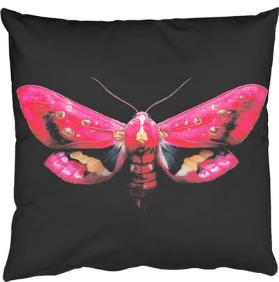 Sierkussens - Kussentjes Woonkamer - 50x50 cm - Vlinder - Roze - Nachtvlinder