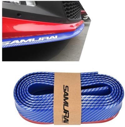 Dailygoods- Voorbumperspoiler Universeel - Rubber - 2,5 m - Corrosiebestendig - Beschermband - Inclusief Kleefstof/Stickers - Bumperstrip