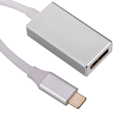 BeMatik - USB 3.1 C Man-vrouw DisplayPort-kabel 4K Ultra HD 60Hz 10cm video-omzetter