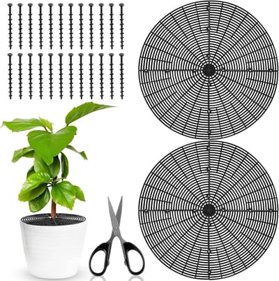 Bloempot Afdekrooster 52 cm - 2 stuks - Milieuvriendelijk Plantenbescherming - Niet Giftig - Voor Kinderen en Huisdieren - Bescherming Tegen Omvallen
