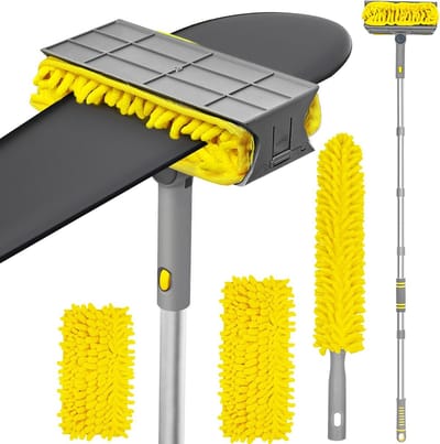 Plafondventilator Stofdoek met Uitschuifbare Lange Steel