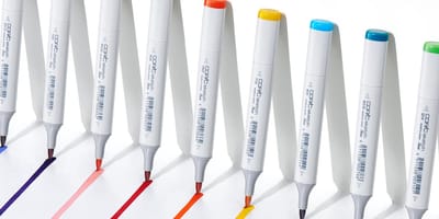 Copic Sketch markeerstift 3 stuk(s) Borstelpunt Groen, Lichtgroen, Wit